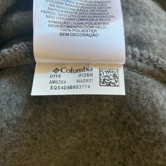 Columbia-  NWOT size  large Terpin point 11 gray Athletic sweater quarte… - Picture 8 of 13